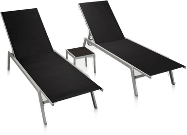 Vidaxl Solsenger 2 stk svart