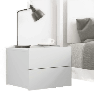 Vidaxl Nattbord hvit 40x30 cm