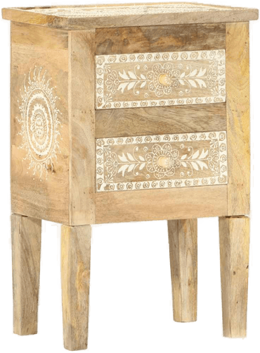 Vidaxl Håndmalt nattbord 40x30x60 cm