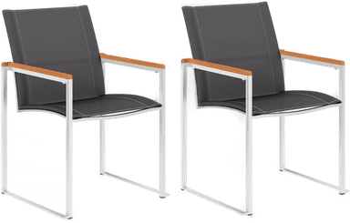 Vidaxl Hagestoler 2 stk grå