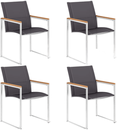 Vidaxl Hagestoler 4 stk grå