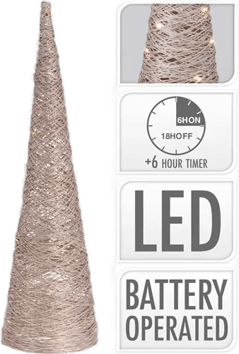 Haahr & Co Juletre Mat Gull 60 cm