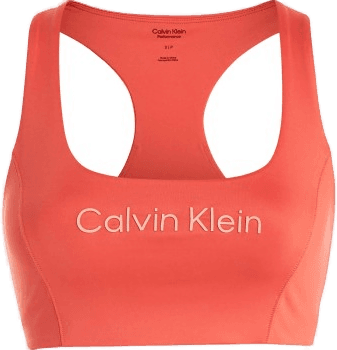 Calvin Klein Sport BH Medium Support Korall
