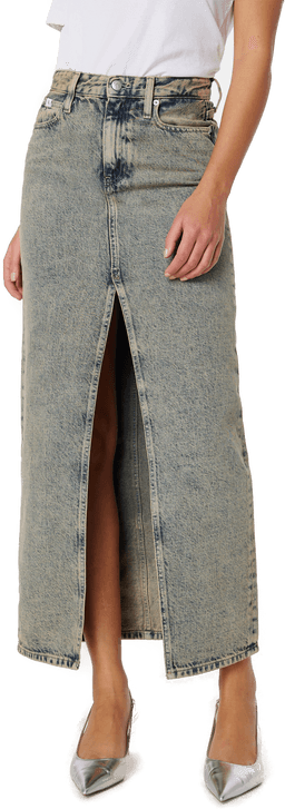 Calvin Klein Jeans Front Split Maxi Skirt