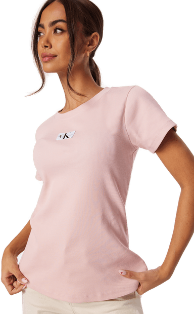 Calvin Klein Jeans Woven Label Rib Slim Tee
