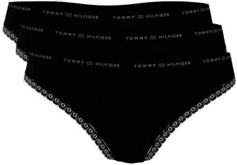 Tommy Hilfiger Lace Brief 3P Svart