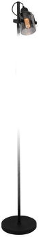 Freelight Fumoso gulvlampe 143 cm svart/røykgrå