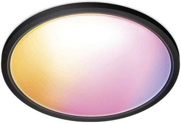 WiZ SuperSlim LED-taklampe Ø54cm svart