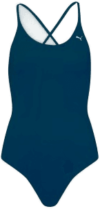 Puma V-Neck Padded Swimsuit Marine