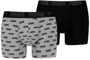 Puma 2P Everyday Aop Boxer Grå/Svart