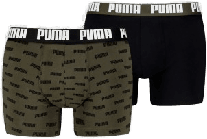 Puma 2P Everyday Aop Boxer Svart/Grønn