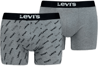 Levis 2P Logo Aop Boxer Brief Grå X-Large