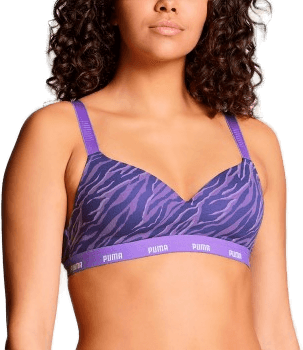 Puma BH Printed Padded Top Lilla