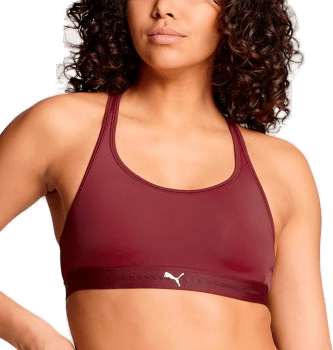 Puma BH Crossback Padded Mørkrød