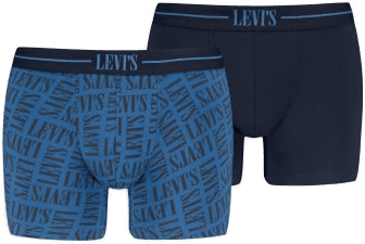 Levis 2P Logo Boxer Svart/Blå Medium