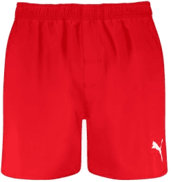 Puma Badebukser Mid Length Rød