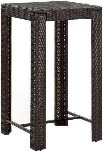 vidaXL Utendørs barbord brun 60,5x60,5 cm