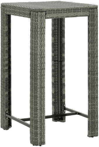 Vidaxl Utendørs barbord grå 60,5x60,5 cm