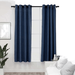 Vidaxl Lystette gardiner blå 140x175 cm