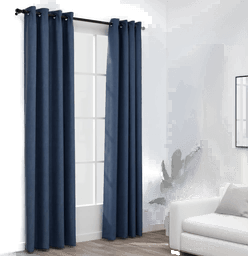Vidaxl Lystette gardiner blå 140x245 cm