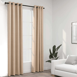 Vidaxl Lystette gardiner beige 140x225 cm