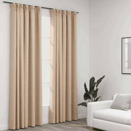 Vidaxl Lystette gardiner beige 140x245 cm