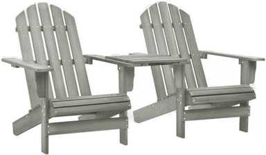 Vidaxl Adirondack hagestoler med tebord