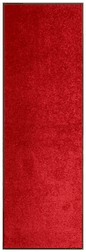Vidaxl Dørmatte vaskbar rød 60x180 cm
