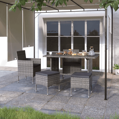 Vidaxl Hagestol- og krakksett 4 deler