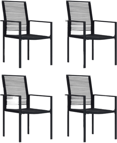 Vidaxl Hagestoler 4 stk svart