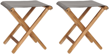 Vidaxl Klappstoler 2 stk mørkegrå