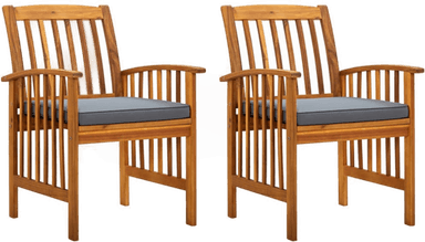 Vidaxl Hagestoler 2 stk akasie