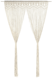 Vidaxl Makramé gardin 140x240 cm