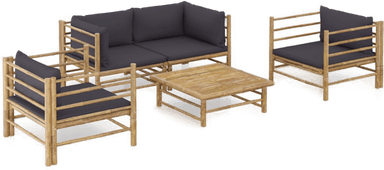 Vidaxl Hagesofagruppe 5 deler