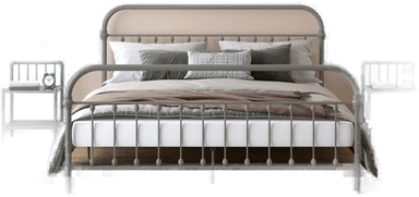 Vidaxl Nattbord 2 stk grå svart