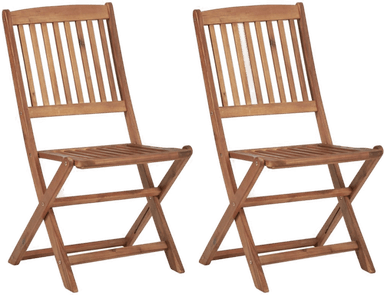 Vidaxl Klappstoler 2 stk akasie