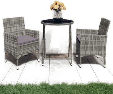 Vidaxl Hagebistrosett 3 deler