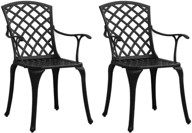 Vidaxl Hagestoler 2 stk svart