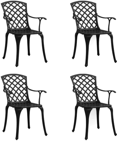 Vidaxl Hagestoler 4 stk svart
