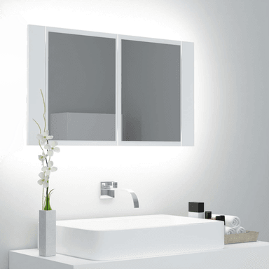 Vidaxl LED-speilskap 80x12x45 cm