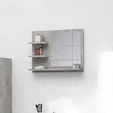Vidaxl Baderomsspeil betonggrå 60x10,5 cm