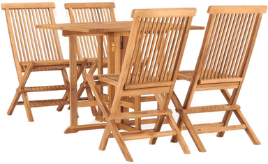 Vidaxl Utendørs spisestue 5 deler