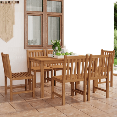 Vidaxl hagespisesett 140x80 cm teak