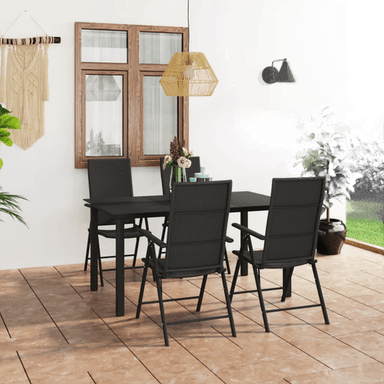 Vidaxl Utendørs spisestue 5 deler