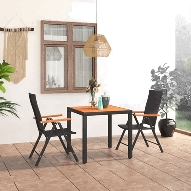 Vidaxl Utendørs spisestue 3 deler