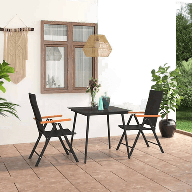 Vidaxl Utendørs spisestue 3 deler