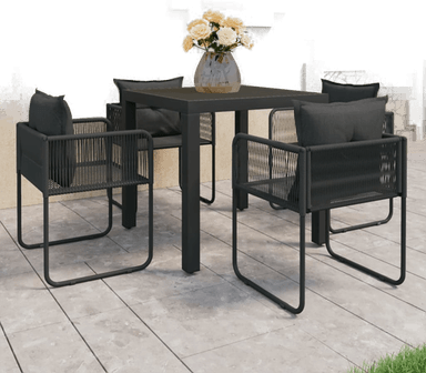 Vidaxl Utendørs spisestue 5 deler