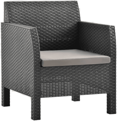 Vidaxl Hagestol med pute antrasitt