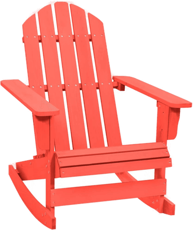 Vidaxl Adirondack gyngestol rød