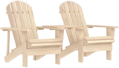 Vidaxl Adirondack hagestoler med tebord